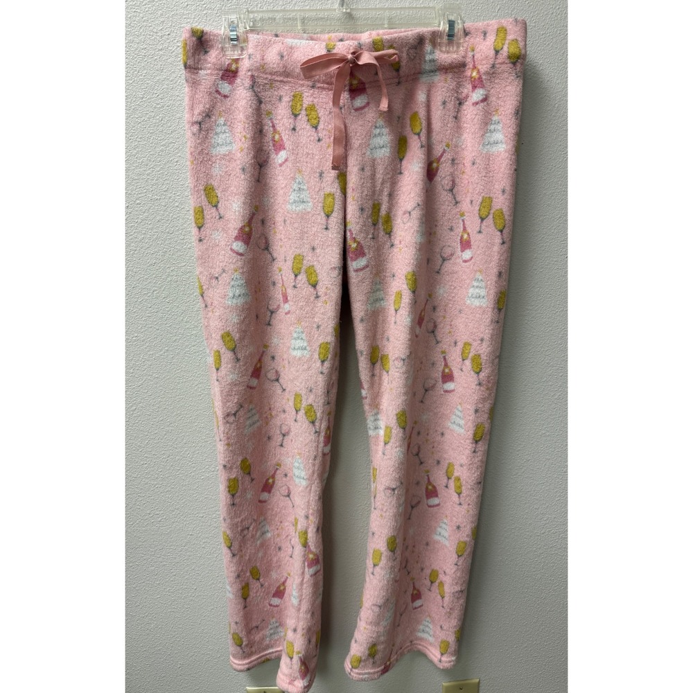 Daydream by Berkshire Home Womens Pink Pajama Pants Champagne Cake Print‎